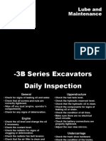 3B Series Excavators: Lube and Maintenance