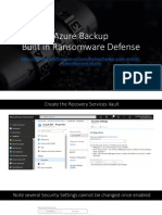 Azure Ransomeware Defense