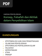 Konsep, Falsafah, Akhlak & Prinsip Penyelidikan Islam