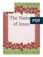 Names of Jesus notebook cover page