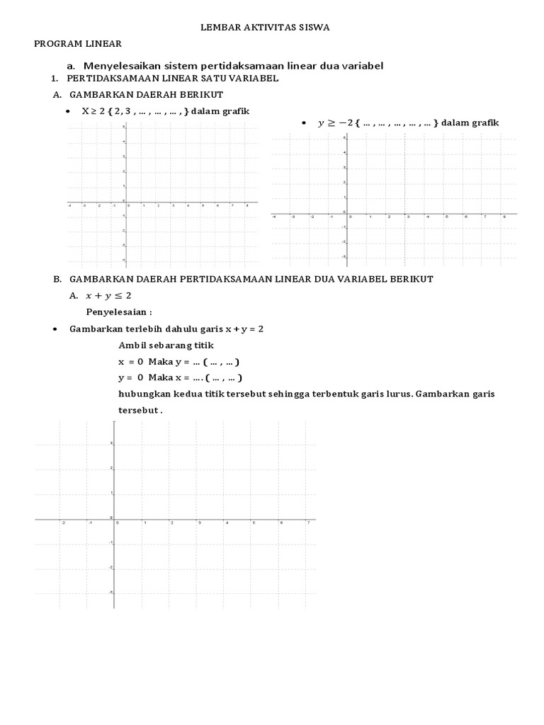 Las Program Linear | PDF | Metode & Bahan Ajar