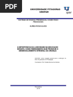 A IMPORTANCIA DA LUDICIDADE COMO FERRAMENTA QUE PROMOVE O DESENVOLVIMENTO DA CRIANÇA