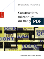 Constructions Meconnues Du Francais Tellier Valois