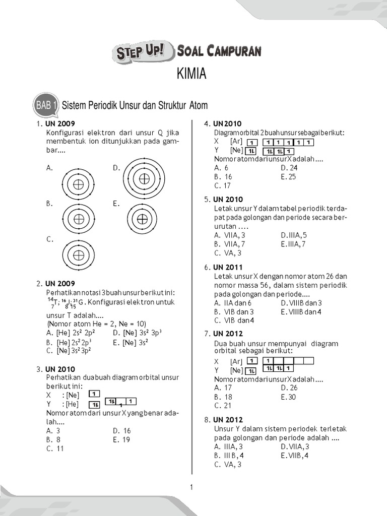 Soal Dan Pembahasan Un Kimia Tahun 2009 2016 Dikonversi