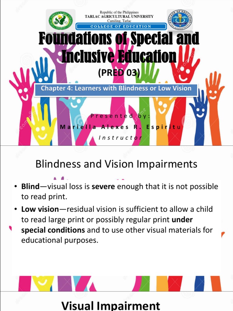 Supporting Learners with Visual Impairment | PDF | Visual Impairment ...