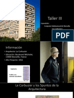 Taller III: Exposición: Conjunto Habitacional de Marsella (Le Corbusier)