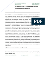 Evaluation of Effluent Quality of A Sugar Industry PDF