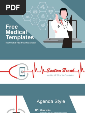 Online Doctor Medical PowerPoint Templates