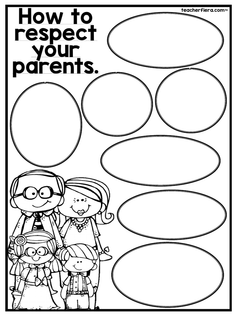 how to respect your parents worksheets 2 pdf
