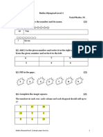 Maths Olympiad Level 1 Sample Paper Ans Key 1