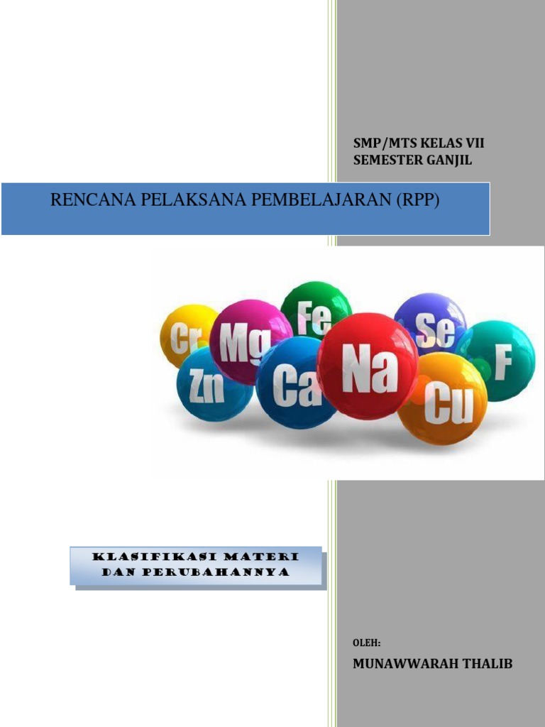 Rpp 3 3 Zat Dan Karakteristiknya
