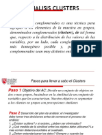 Análisis clúster y correspondencia segmentación clientes