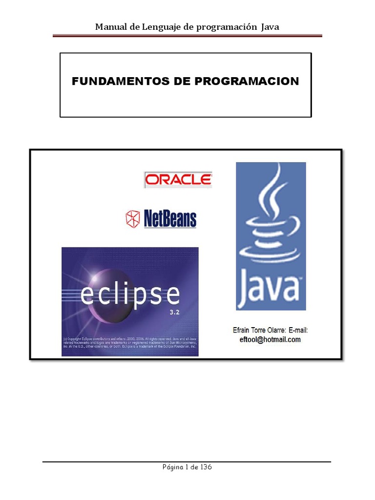 Manual de Java Netbeanse 2016 - I | PDF | Poco | Java (lenguaje de ...