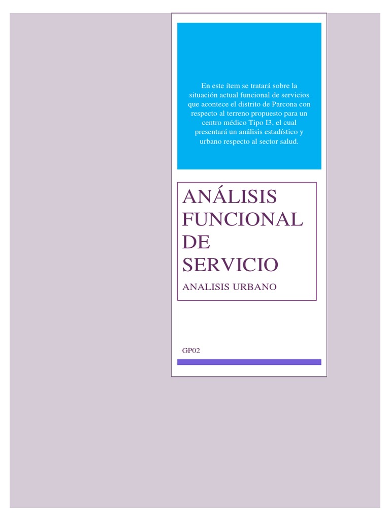 Analisis de Servicio y Acabados | PDF | Agua | Salud y bienestar