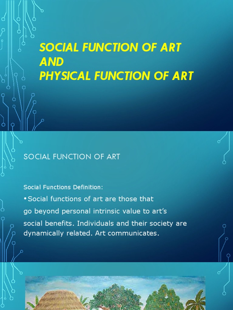 Social Function of Art AND Physical Function of Art PDF