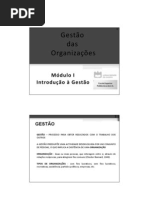 Módulo 1 - Introdução à Gestão