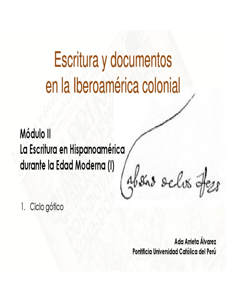 La Escritura Gótica en Hispanoamérica2 | PDF | Viajes y turismo | Historia