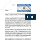 Position Paper From My Country: Country: Argentine Republic Topic: COP 22 Student: Santiago Erazo Grade: 10-B