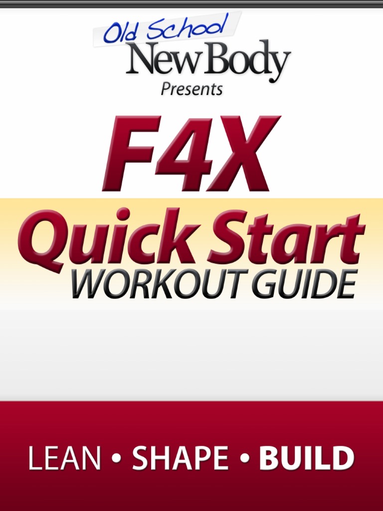 Simple F4X Quick Start Workout Guide for Weight Loss