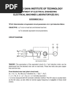 13 Determination of Equivalent Circuit Parameters of A 1-Ph Induction Motor.