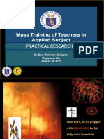 Practical Research 2: St. Paul University Philippines Tuguegarao City June 24-26, 2017