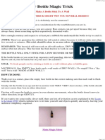 Beer Bottle Magic Trick PDF