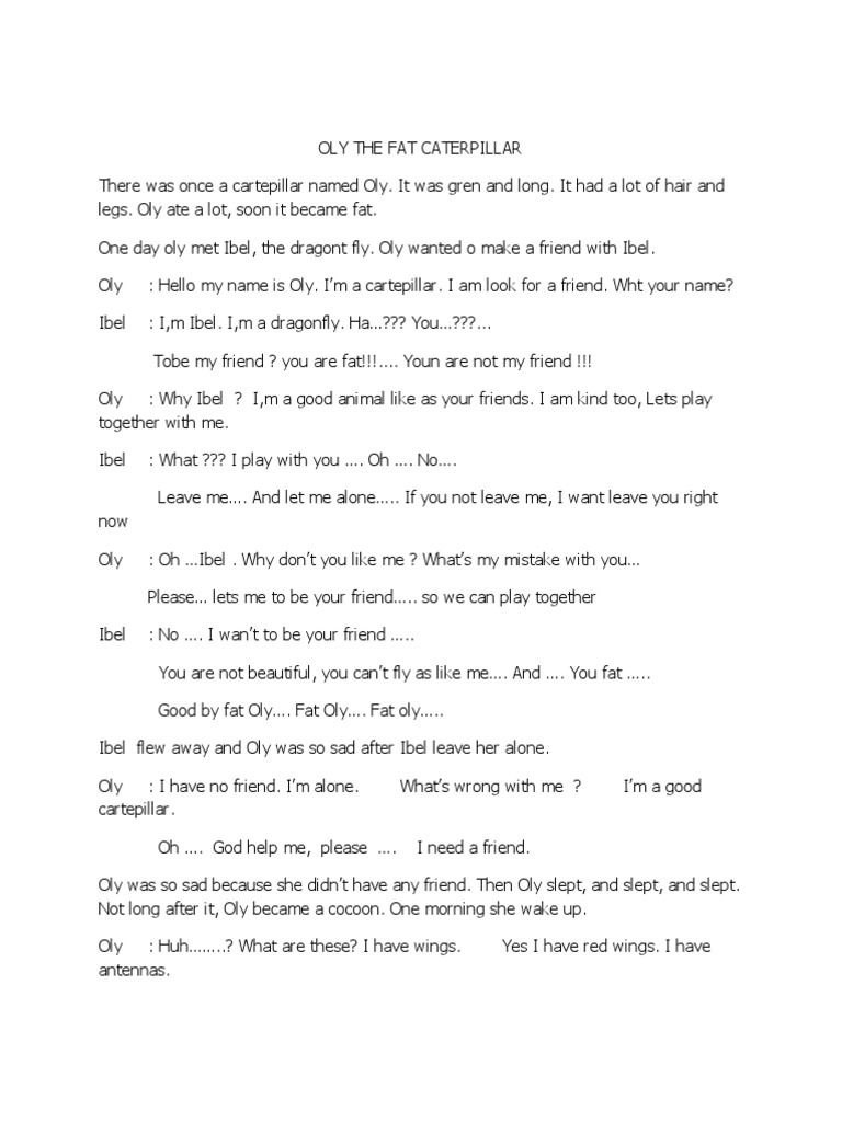 Oly The Fat Caterpillar