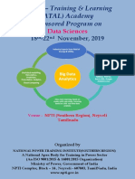 AICTE – NPTI Data Sciences Workshop 18-22 Nov 2019