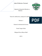 Práctica 1 Teoria de Codificacion e Informacion