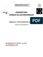 Semana 1- Introducción a Ciencia de Los Materiales (FIM)