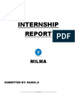 Milma Internship Report: Organizational Structure and Functions