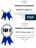 Sullano, Eugene C.: Certificate of Recognition