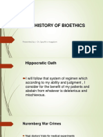 History of Bioethics