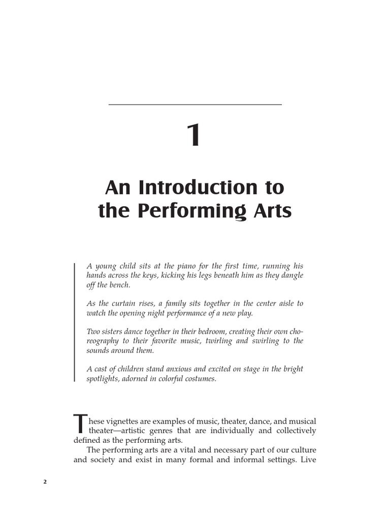 Rajan Integrating The Performing Arts in Grades K 5 CH1 | PDF ...