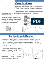 Off-Eutectic and Peritectic Solidification