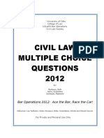 Civil Law MCQ