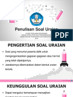 Penulisan Soal Uraian 2019 - Puspendik (Amin Yusuf)