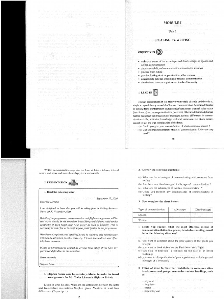 Commercial Correspondence Unit 1 PDF