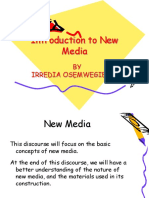 Introduction To New Media: BY Irredia OsẹMwegie-ẸRo