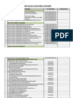 Checklist Dokumen Tim HPK