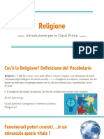 Presentazione programma Religione