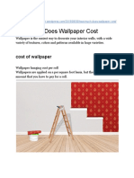 How Much Does Wallpaper Cost PDF
