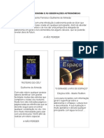 INTRODUÇÃO À ASTRONOMIA E ÀS OBSERVAÇÔES ASTRONÒMICAS