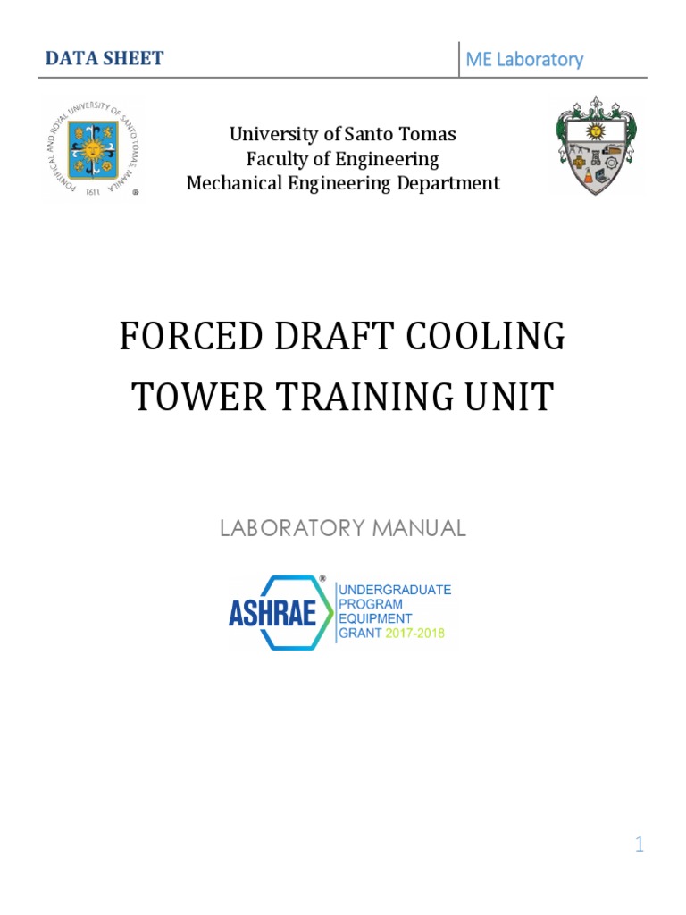 Forced Draft Cooling Tower Manual | PDF | Hvac | Humidity