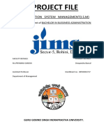 Project File: Information System Management (I.S.M)