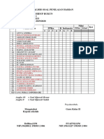 Analisis Soal Penilaian Harian