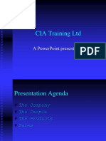Cia Training LTD: A Powerpoint Presentation