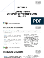 Lec 6 Flexure Theory - Laterally Supported Beams