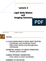Rigid-Body Motion and Imaging Geometry