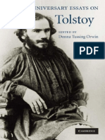 Anniversary Essays On Tolstoy